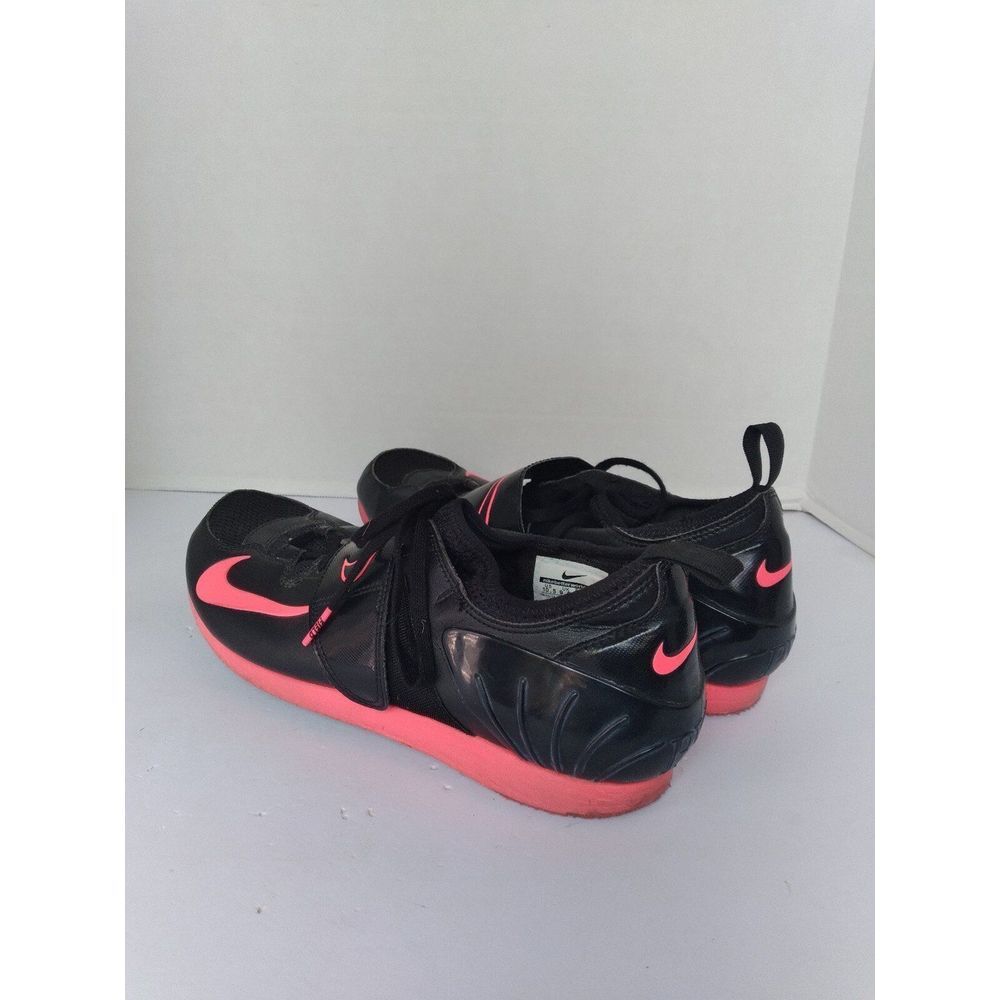 Nike Black and Hot Pink Training Shoes Athletic Sneakers Strap Workout Shoes